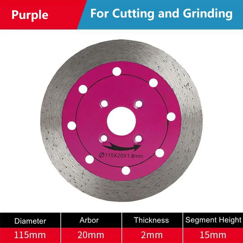 115mm Saw Blade For Porcelain Tile Ceramic Dry/Wet Cutting Stone Cut Off Saw Blade Cutting Disc Tools