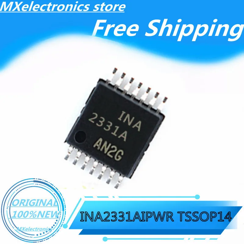 5pcs/LOT 100% New INA2331AIPWR INA2331A 2331A  Lo-Pwr Single Sply CMOS ORIGINAL