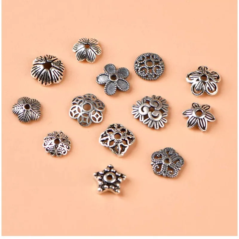 S925 الفضة حبة حامل الملحقات حبة واحدة DIY الخرز كريستال اليدوية صنع المجوهرات #2