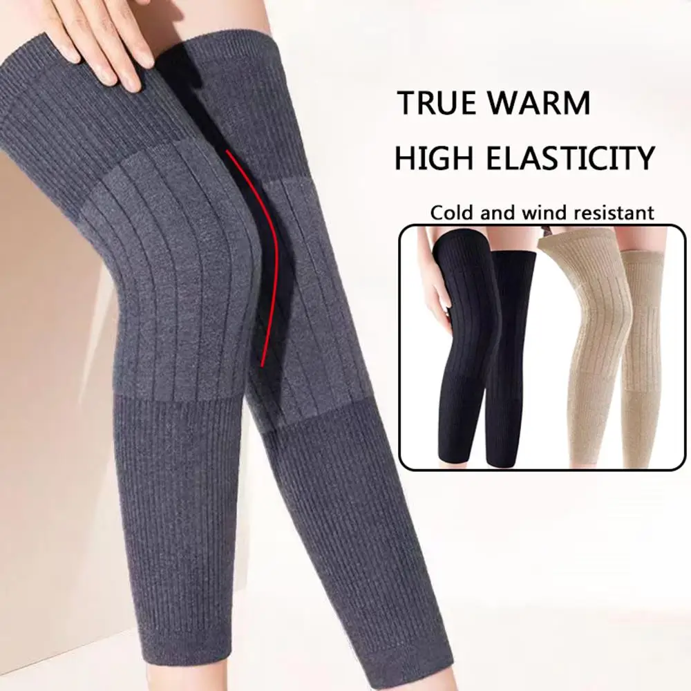 1 Pair Thick Warm Kneepad Leg Guard Hight Quality Women Men Knee Protector Windproof Coldproof Leg Warmers Run Knee Protector