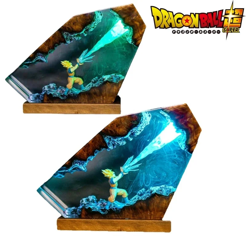 

New Dragon Ball Anime Figures Son Goku Figure Epoxy Resin Lamp Saiyans Night Light Room Decoration Children Toys Christmas Gifts