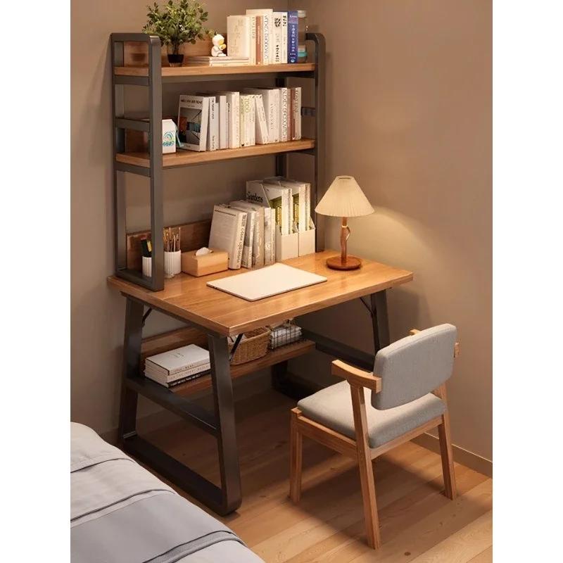 Solid wood core desk Student home writing table Bedroom small apartment against the wall Small table