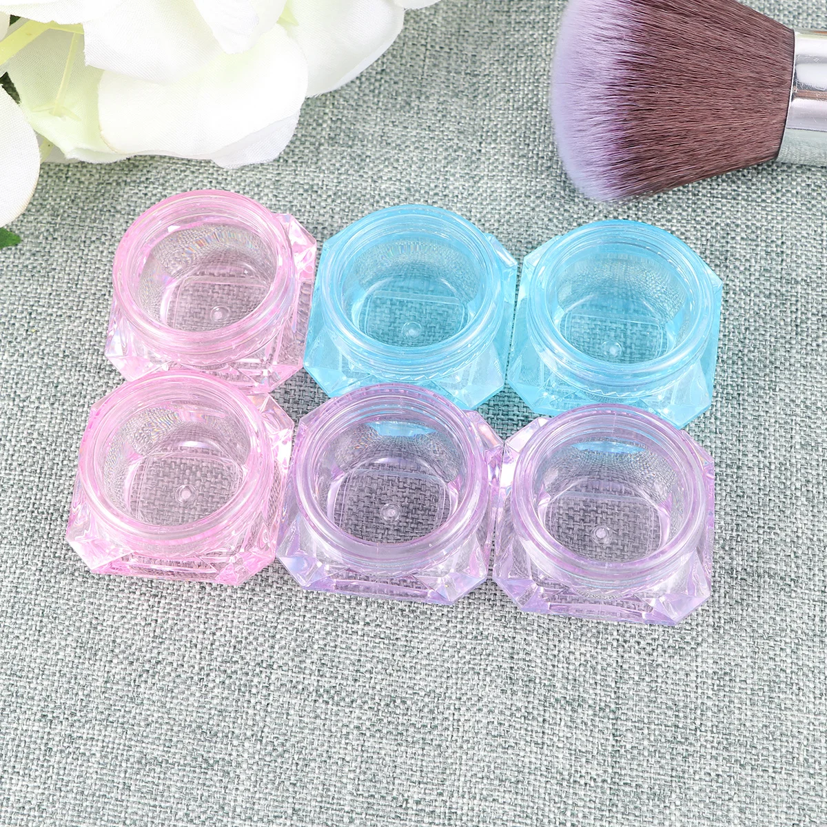 

50Pcs Cream Bottle Plastic Empty Travel Bottles Mini Leakproof Screw Cap Containers for Cosmetics Ointments Lotions Sample