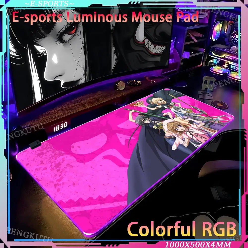 Is This a Zombie， Rubber Mouse pad Computer desk pad Pad RGB Gaming accessories game Gaming computer cabinet Cute keyboard pad