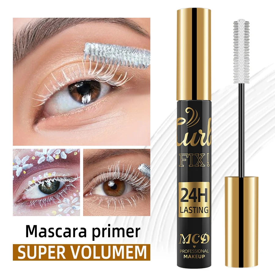 5d Volumen Mascara dauerhafte Styling wasserdicht schnell trocknen weiß Curling verlängern lange Wimpern Seide Verlängerung Creme Make-up für Frauen