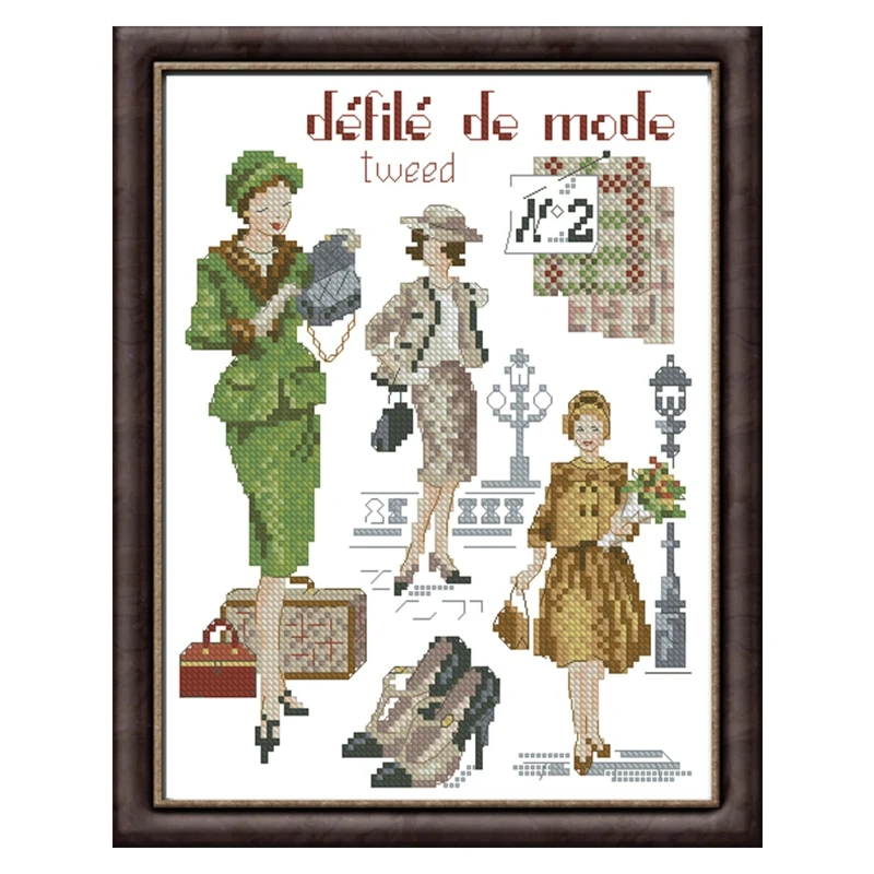 

Cross-stitch kit DIY Embroidery tool kit Optional printed handcrafted intersection point kit saga Beauty Model Figure 2