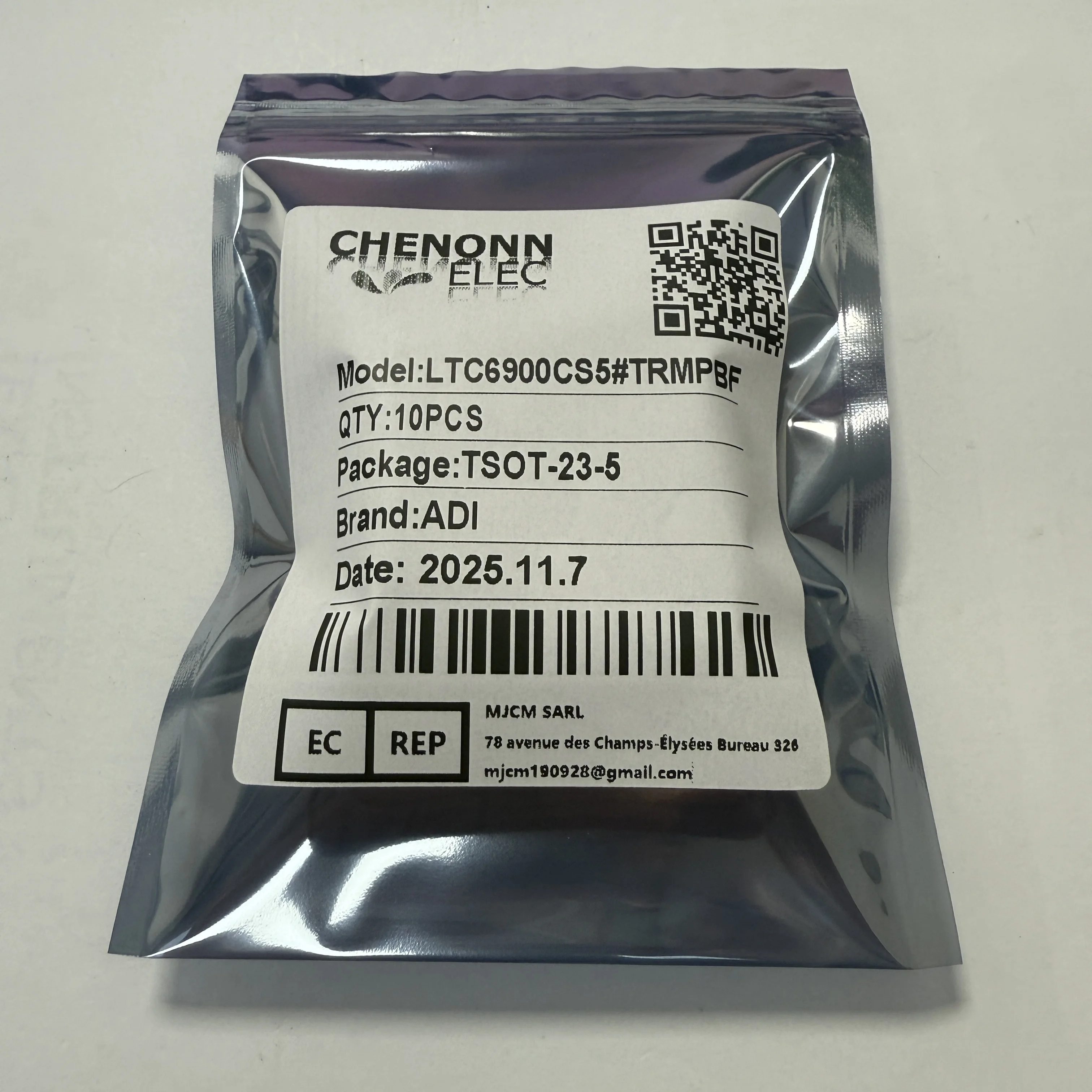 LTC6900CS5 # TRMPBF Horloge et Synchronisation, 2 Pièces