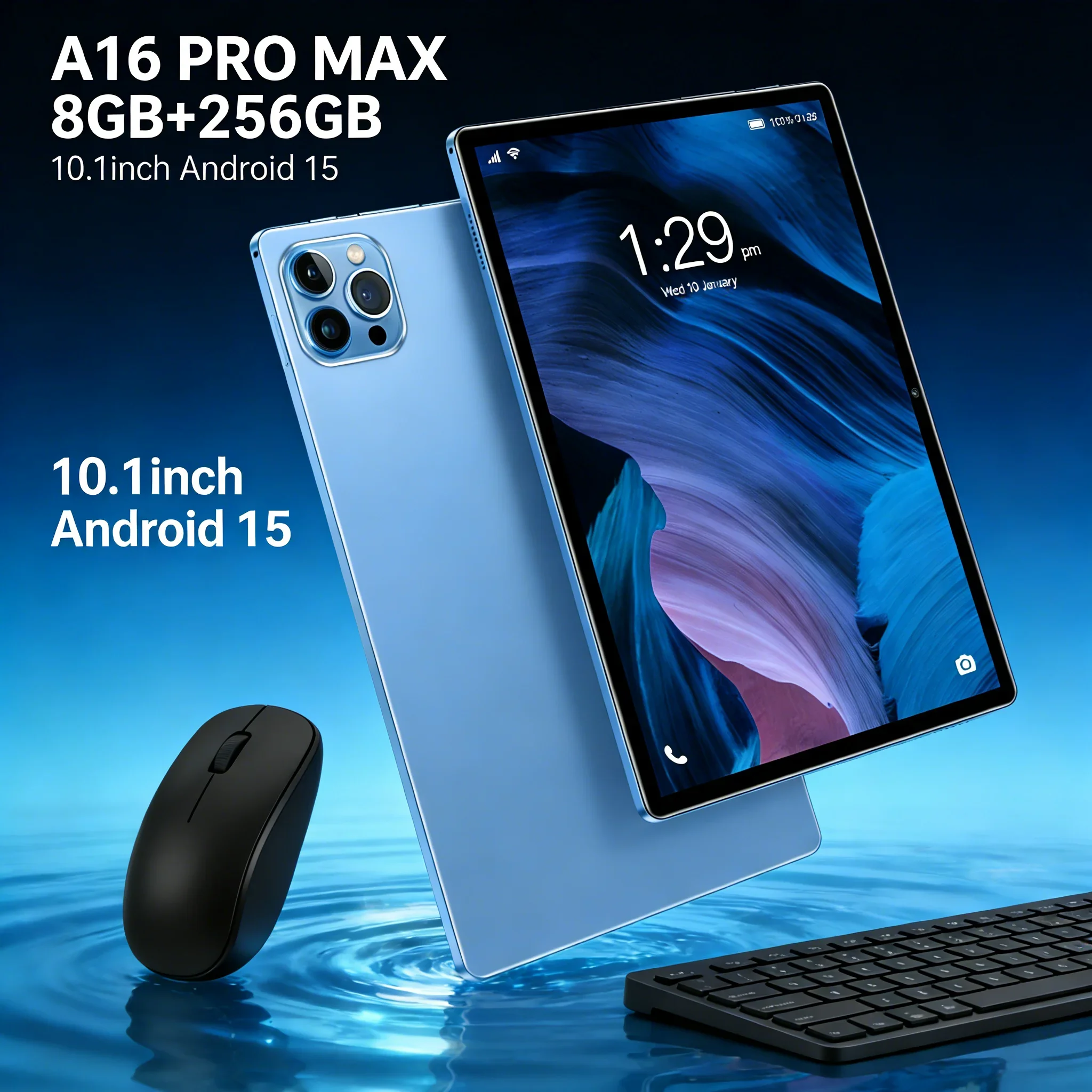 

16 Pro Max Android 15 Tablet 8GB 256GB Long Battery Life Multimedia Entertainment Tablet