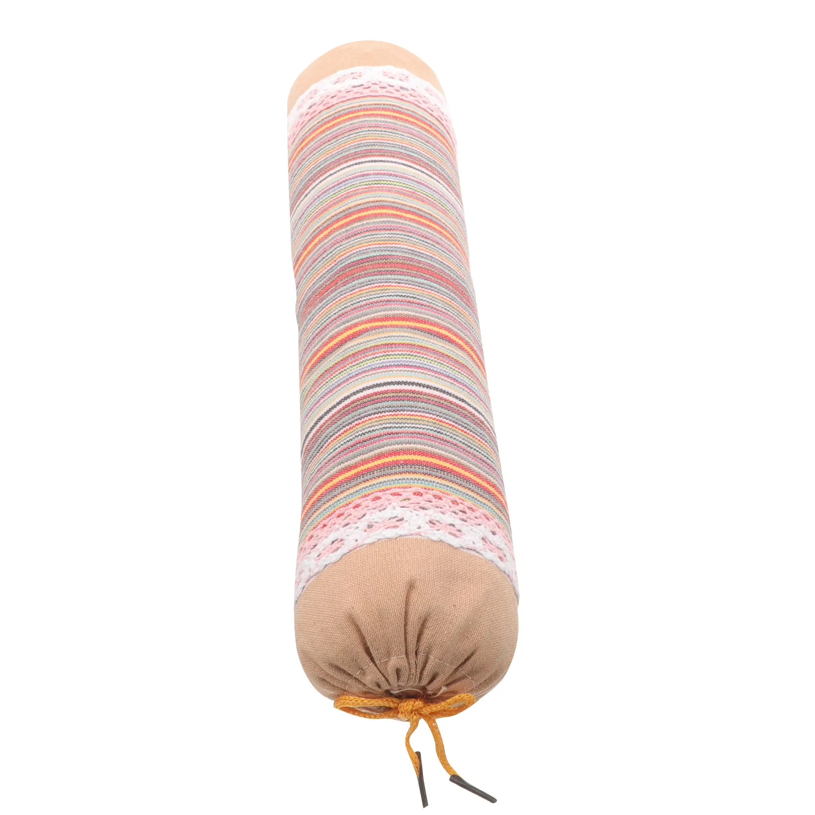 Cervical Neck Pillow Roll Wormwood Filled Breathable Soft Fabric Removable Washable Cover Neck Pain Relief