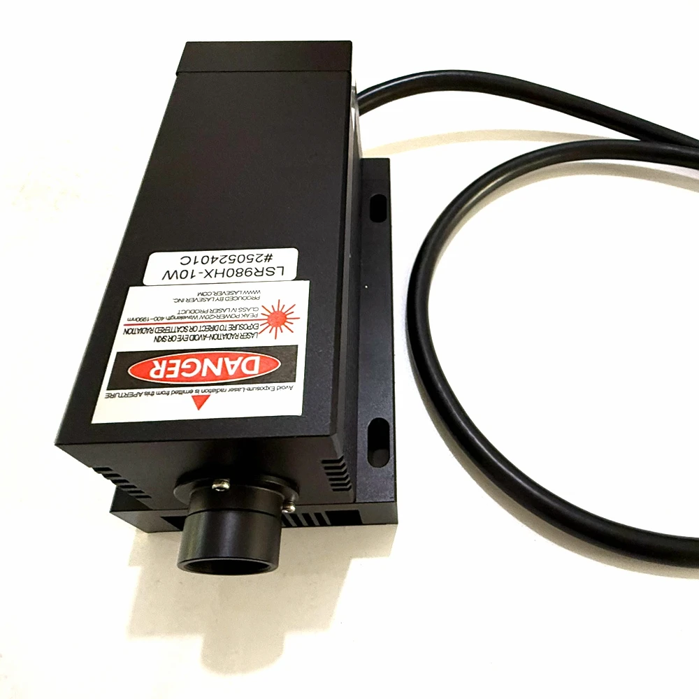 High Power 980nm 5W/10W Lab Infrared Laser Module With Adjustable Power Supply TTL/Analog Control