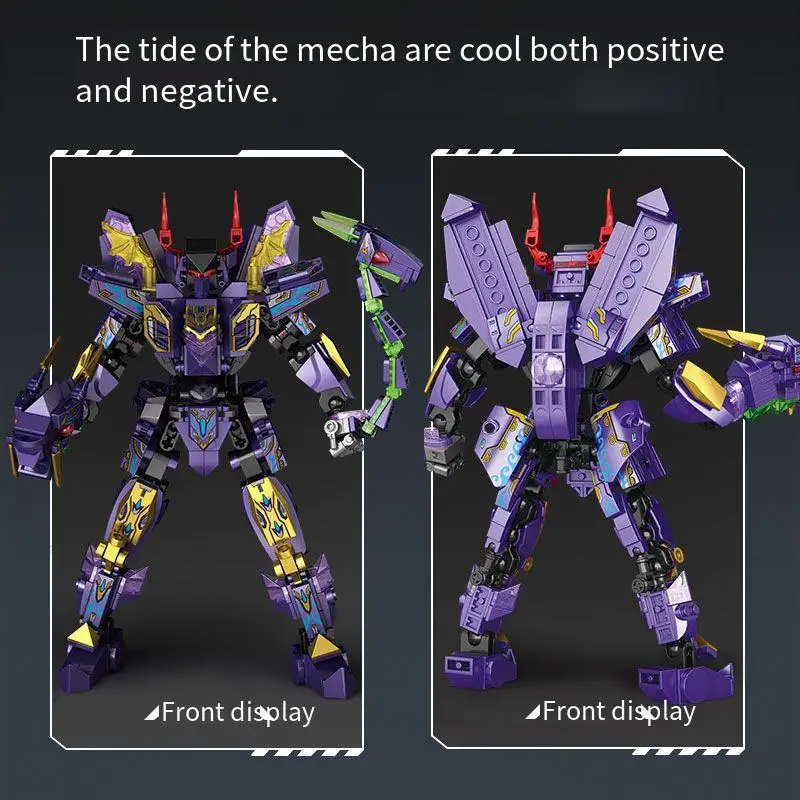 Boy Transformation Mechanical Mech Building Blocks Robot Assembly Model Children's Education Toy Set Gift