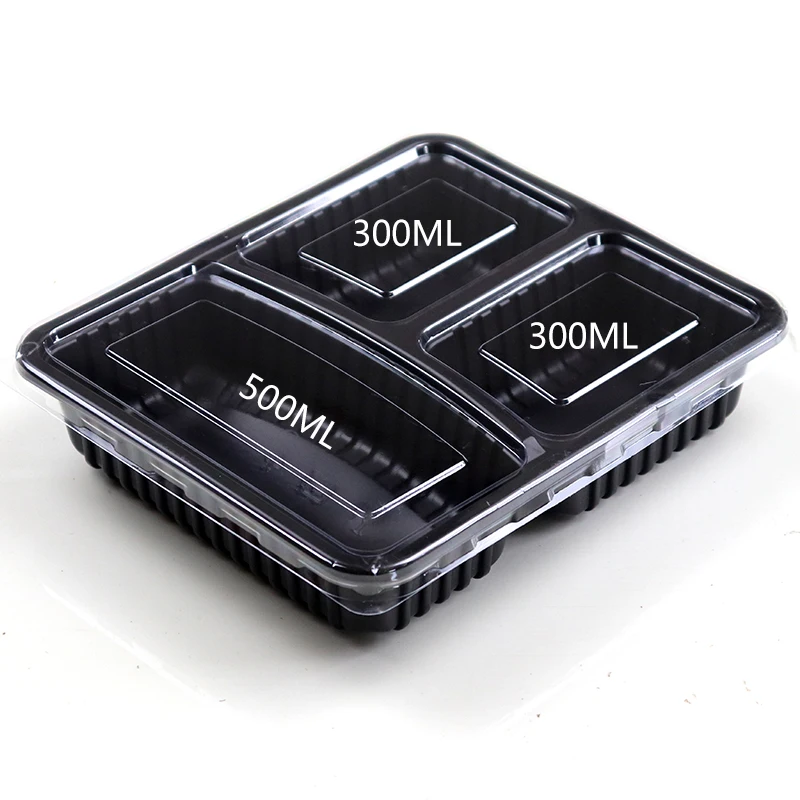 

Disposable lunch boxes can be microwave heated, 3, 4, 5 grids, fast food boxes, 3, 4, 5 grids, packing boxes,high-end commercial