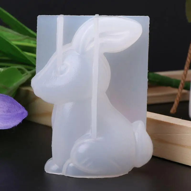 A52E Schmuck Anhänger Werkzeuge 3D Hirsch Kaninchen Epoxidharz Form DIY Handwerk Silikon Formen – Detail 6