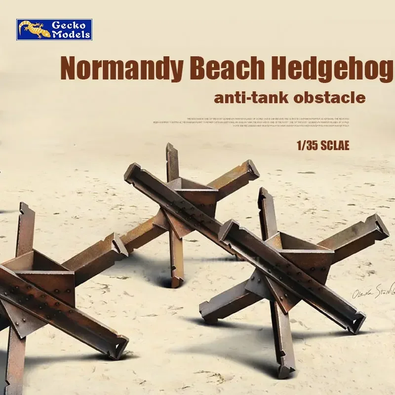 Gecko model Assembly Model Kit 35GM0081 Normandy Beach Landing Anti-tank Obstacle 1/35 Scale