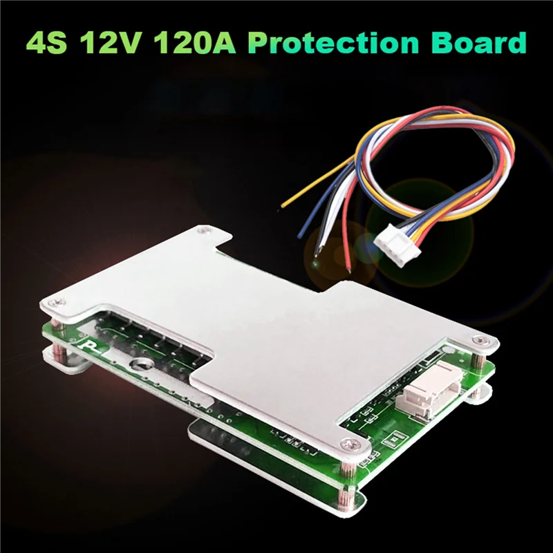 

【Sleek Design】4X 4S 12V 120A Protection Board 3.2V BMS Li-Iron Lithium Battery Charger Board With Power Battery Balance Board