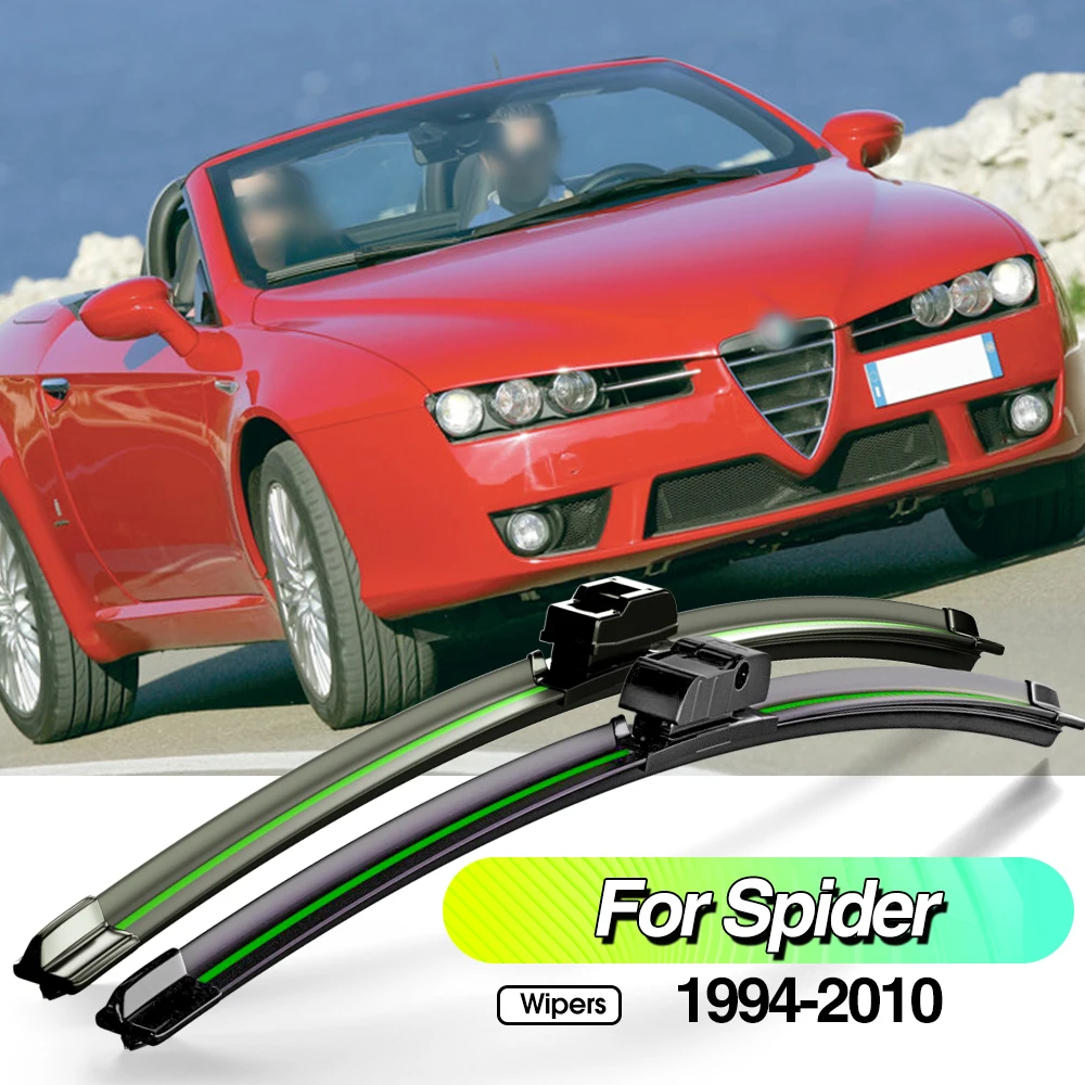 

For Alfa Romeo Spider 916 939 1994-2010 2pcs Front Windshield Wiper Blades Windscreen Window Accessories 1998 2001 2006 2008 200