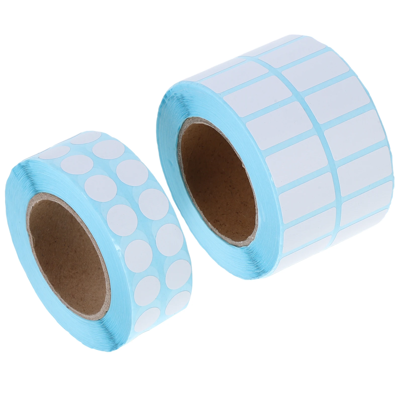 

2 Rolls Sticker Labels Adhesive Small Empty Note Art Stickers Rectangle White Paper All-purpose Blank Numbers