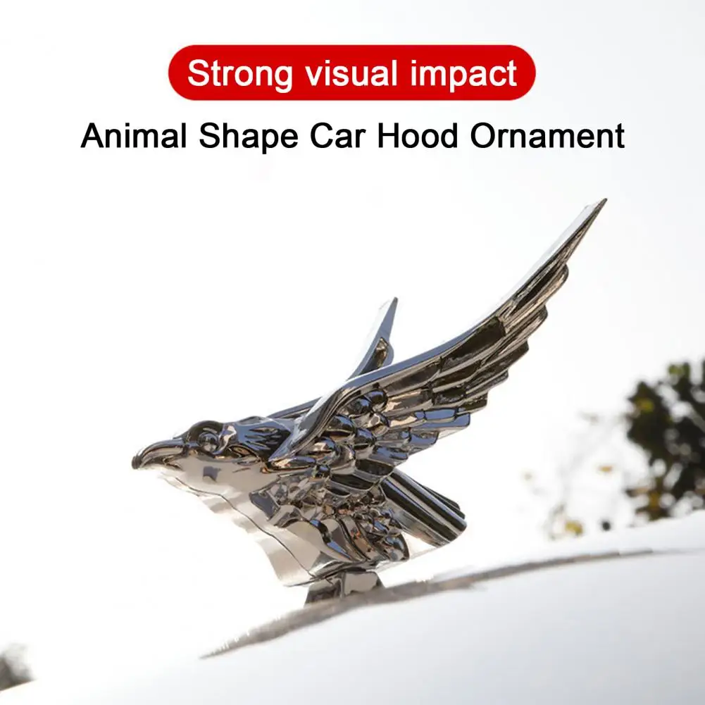 3D Eagle Car Hood Ornament Self-Adhesive Cool Universal Automotive Auto Truck Front Hood Animal Decor Car Supplies 자동차 보닛 장식