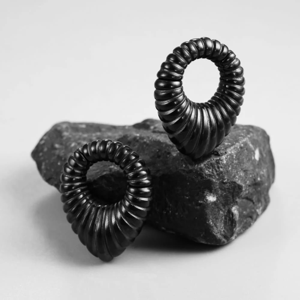Giga 1/2 Stück 6mm (2g) Wassertropfen-Ohrgewichte, Ohrhänger, Edelstahl-Ohrdehner, Plugs, Körperschmuck, Punk – Detail 7