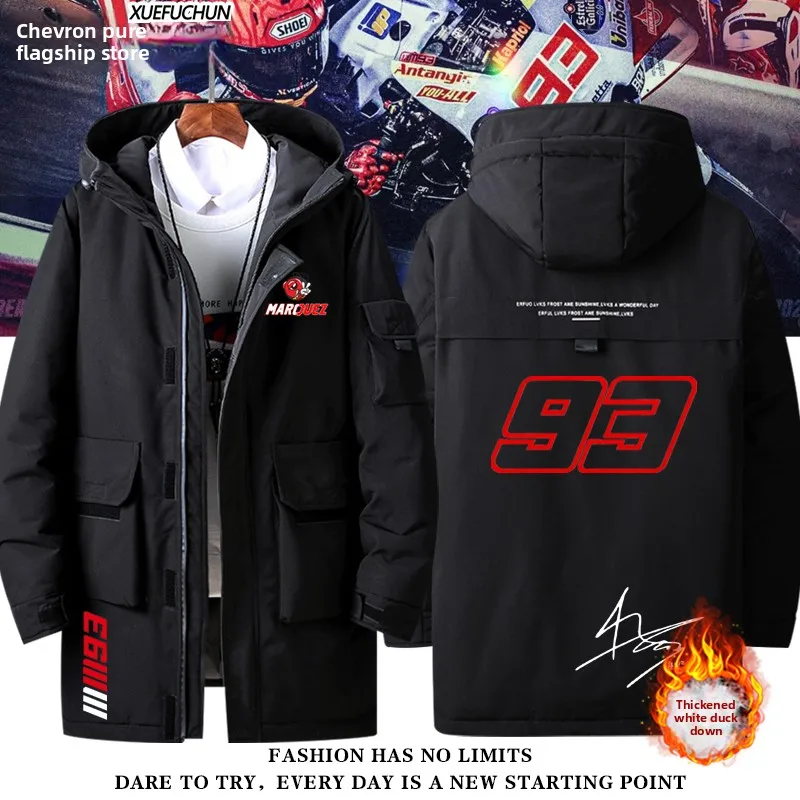 

Loose Fit Red Ant down Jaet 93 Number ex Autumn Winter Faion Brand Clothing Polyester Fiber Warm Thiened Zipper Clo...