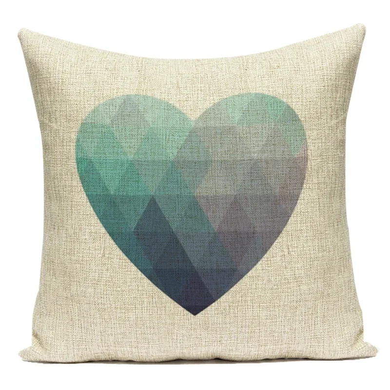 Modern Geometry High Quality Cushion Cover Throw Pillow Polyester Car Sofa Bed Home Decor Triangle Arrow Printed Pillow Case