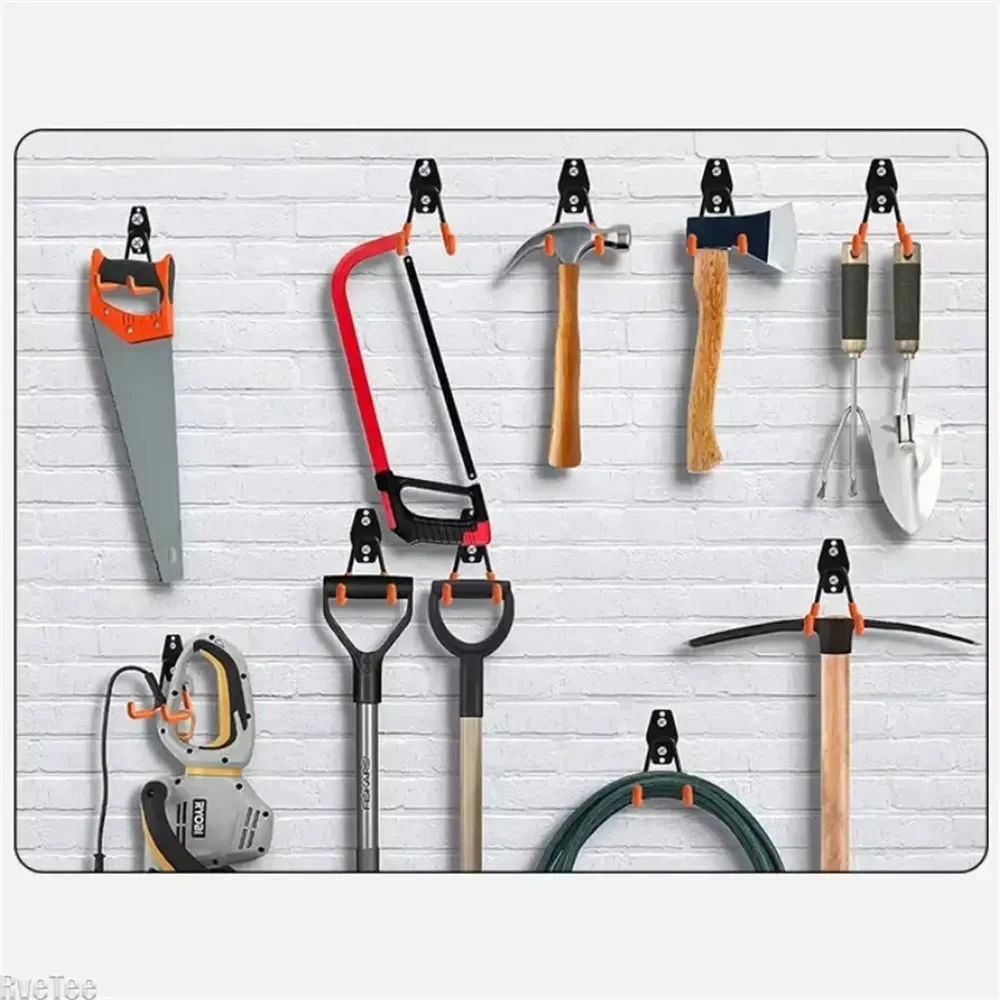 Bicycle Garage Heavy Storage Hook Warehouse Hardware Strong Load-Bearing Small/Medium Square Hook Tool Storage Wall Metal Hook