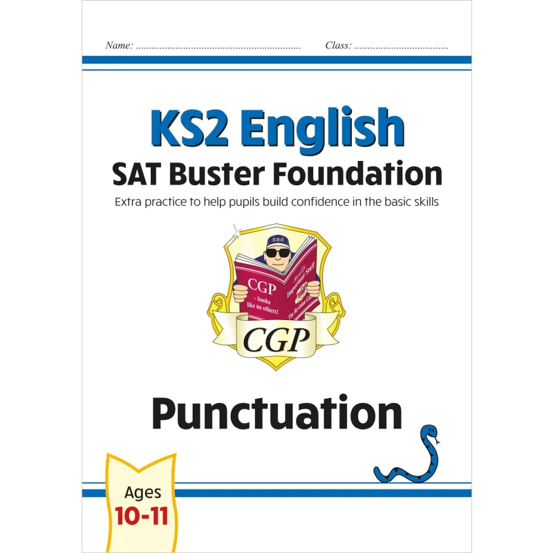 

KS2 Английская тональная основа SAT Buster, пунктуация для тестов на 2025 год, книги CGP, координация групп, публикации 9781789084276, книга