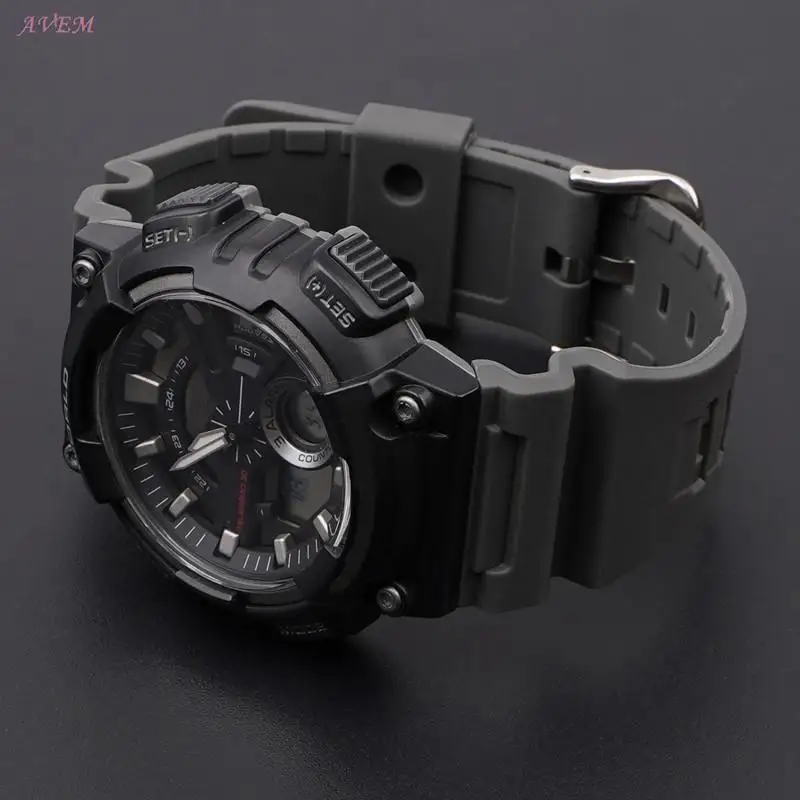 Sport Strap for Casio G-SHOCK AQ-S810W/S800W AE-1200 AEQ-110W MCW-200H W-735H Men Silicone Resin Waterproof Watch Band Bracelet