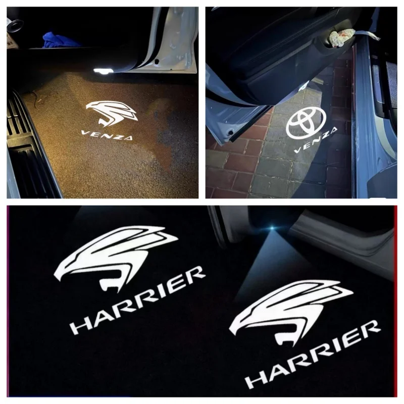 

LED Door Courtesy Step Welcome Light Laser Projector Logo Shadow Light Lamp for Toyota VENZA Harrier 30 60 XU30 XU60 2003-2025