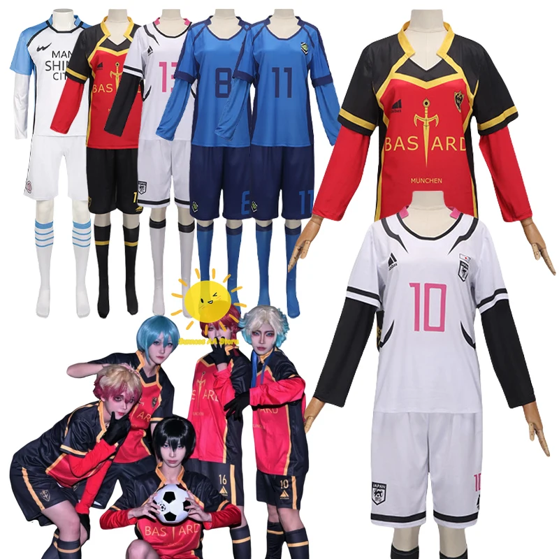 Anime Nagi Seishiro Cosplay Blue Lock Isagi Yoichi Cosplay Costume Bachira Meguru Germany Suits Halloween Party Cos Adult Unisex