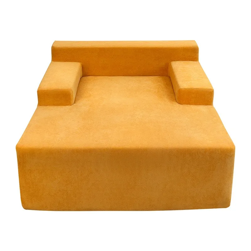 Sofa single flannel reclining movable simple modern lazy sofa