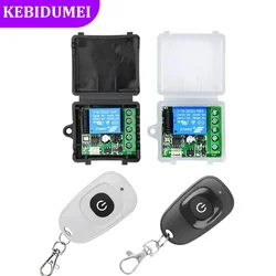 433Mhz Wireless Remote Control Switch Learning Remote Control DC12V 1CH Relay Receiver Module RF Transmitter Electronic Lock