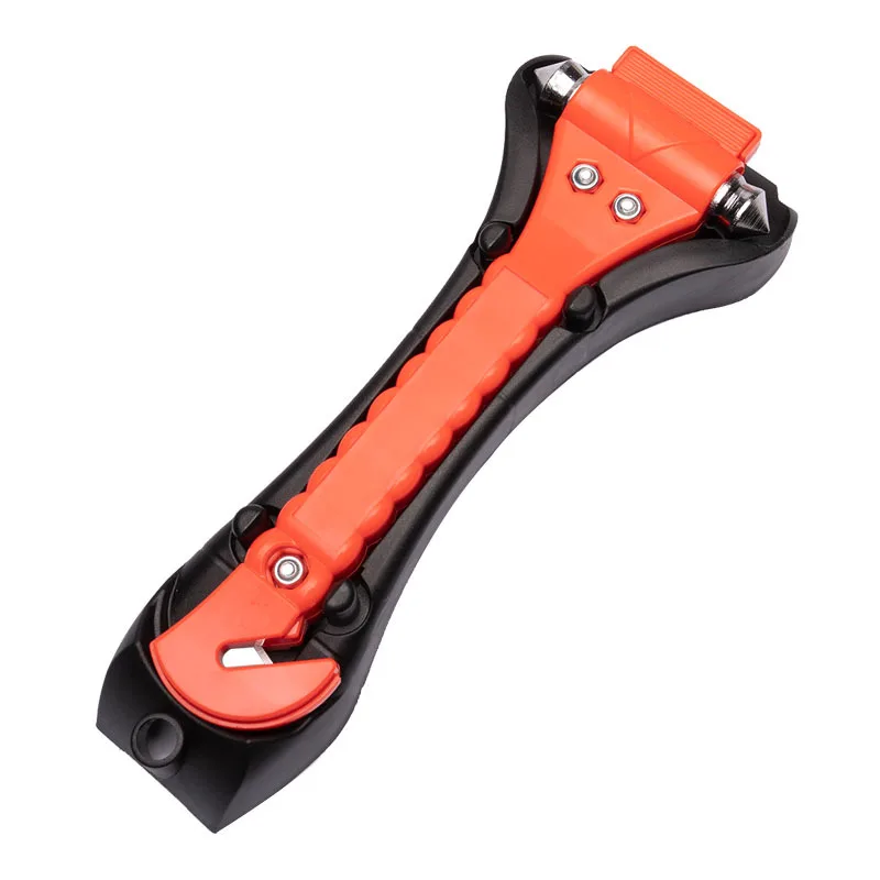 Automobile Two In One Safety Hammer with Base Lifesaving Emergency Hammer Fire Escape Hammer Window Breaker Seat Belt Cutter