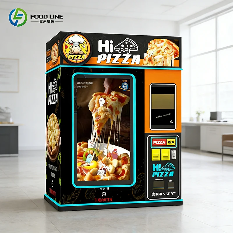 Customized Modern Design Pizza Vending Machine Fashion Appearance Attractive Style For Young Customer Attraction