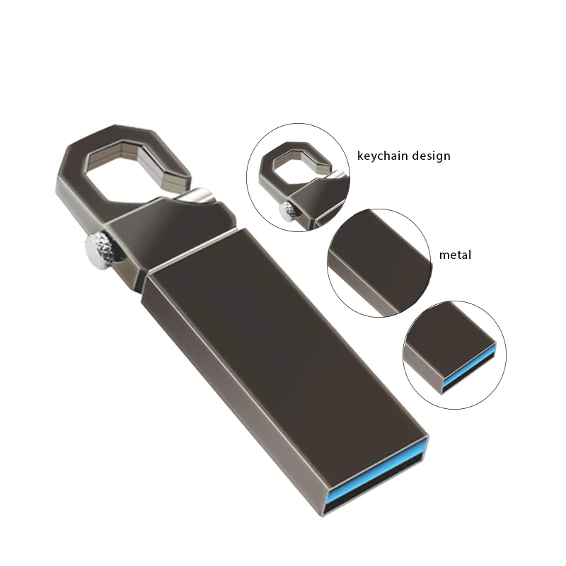 Usb Flash Drive 3.0 2TB 1TB Pen Drive Metal U Disk Memoria Cel Usb 2TB Memory Stick Gift For Phone /PC/Car/TV Free Logo