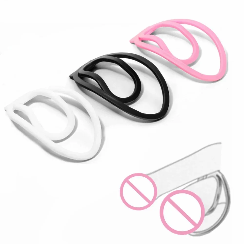 Male Penis Training Device Light Plastic Trainingsclip CockCage Sex Toy For Sissy Bondage Lock Panty Chastity with the Fufu Clip