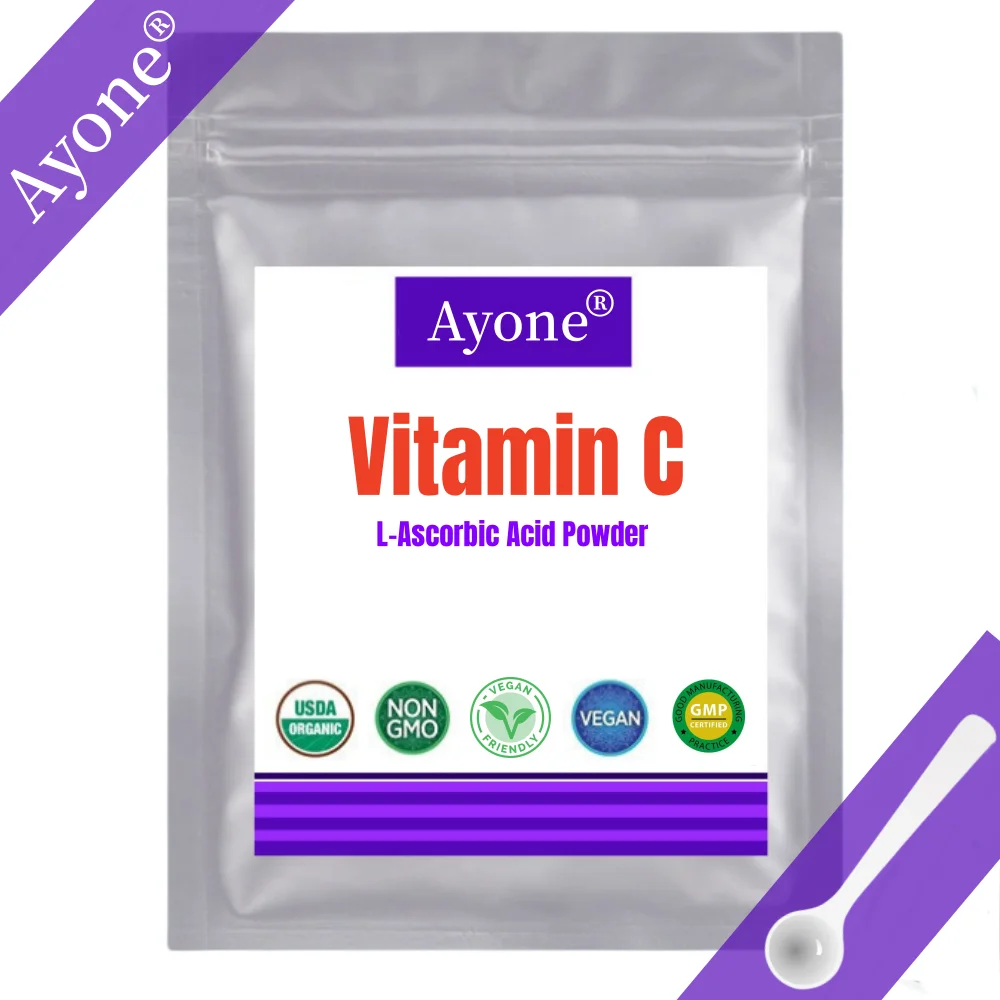 50-1000g Pure Vitamin C Powder, L-ascorbic Acid For Skin Care Whitening