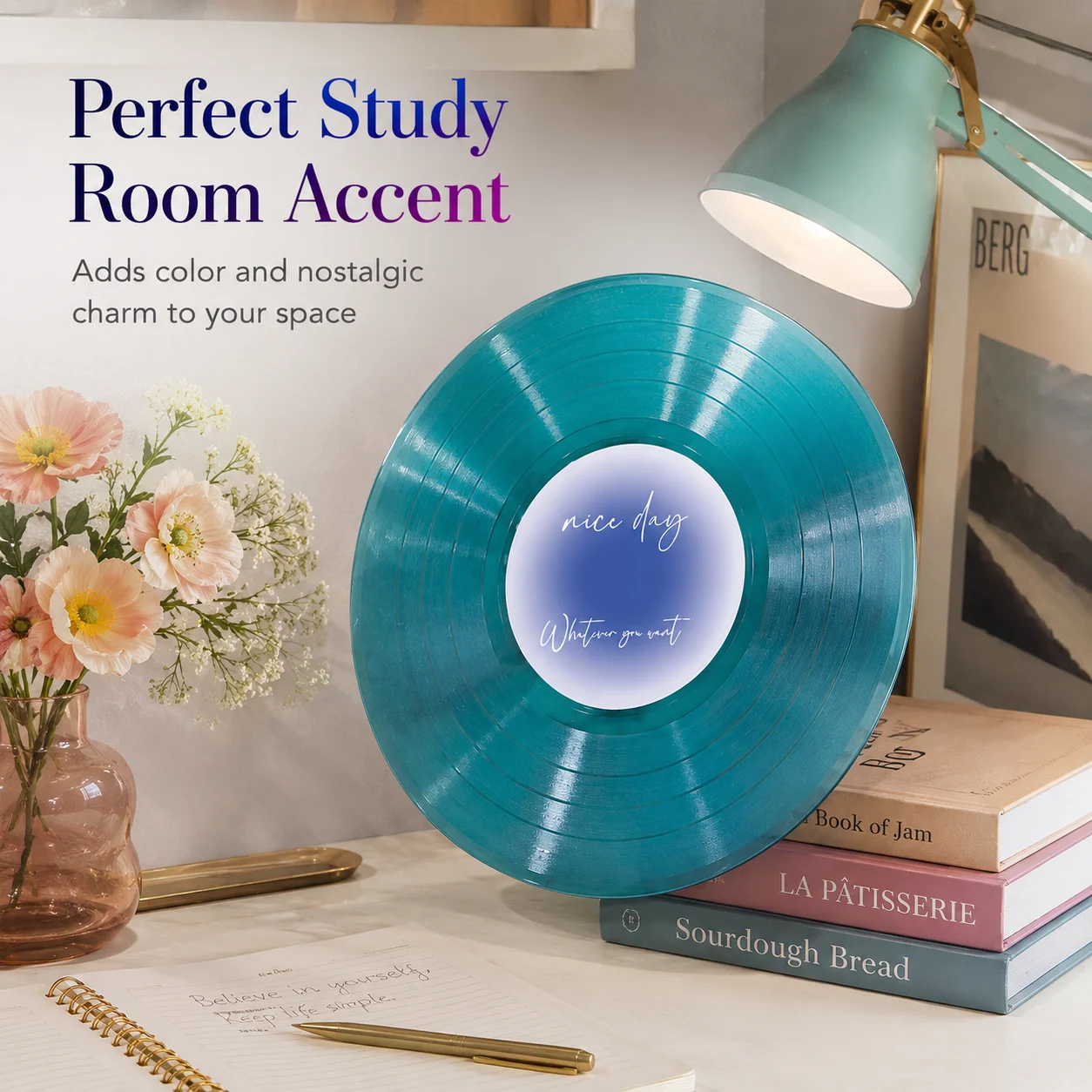 Creative Color Vinyl Records, Living Room and Study Decorations, DIY Retro and Nostalgic Imitation Record Gifts