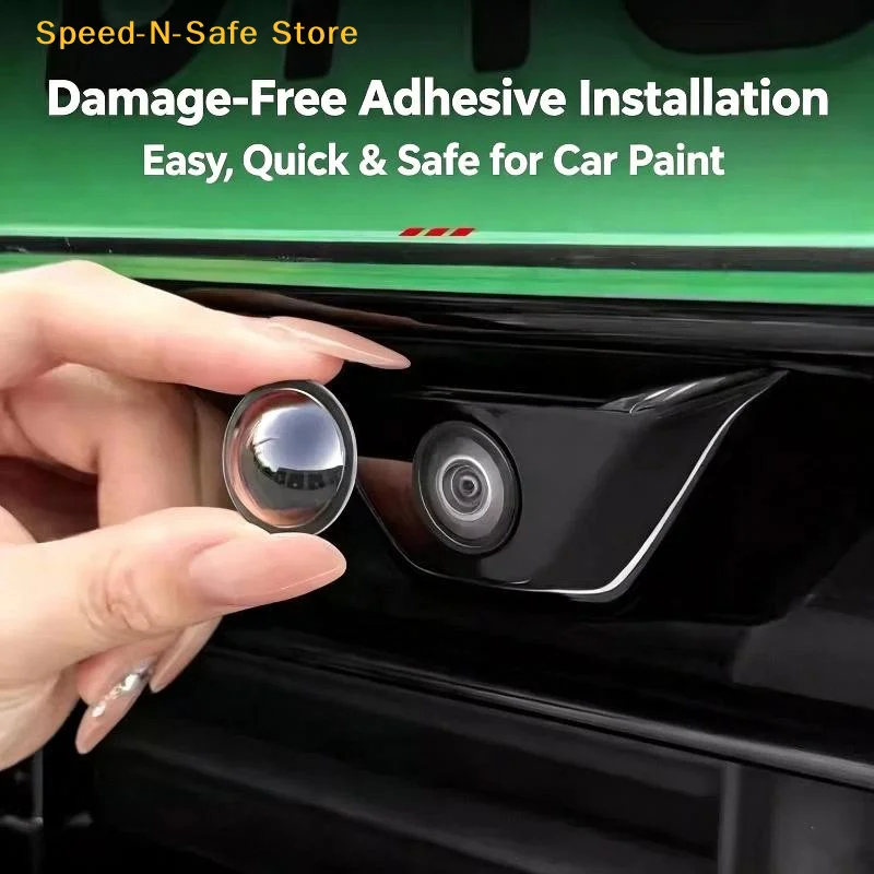 2/4PCS 360 Panoramic Backup Camera Protect Cover Universal Scratch Resistant Easy Install for Car Reversing Camera