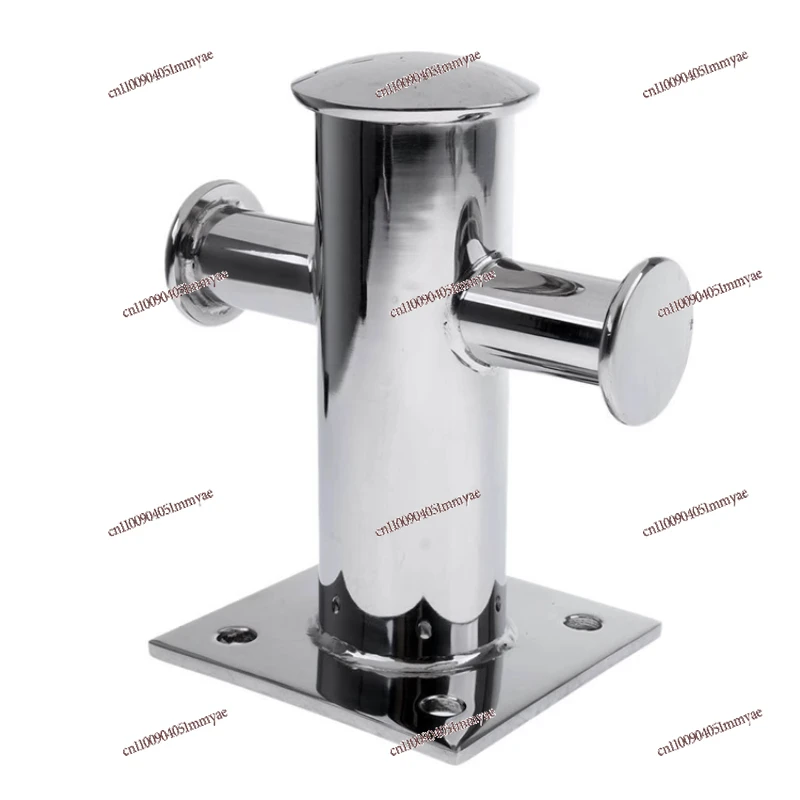 

Mooring Column 120mm316 Stainless Steel Square Bottom Cross Cable Pile Mooring Equipment Fast Yacht Hardware Accessories