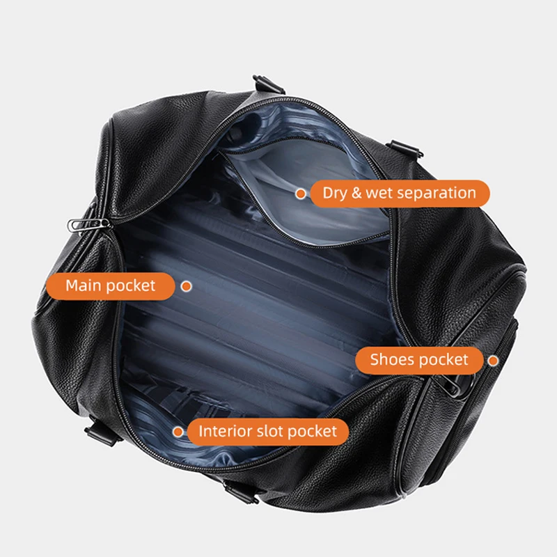 Bolsa deportiva separador estanco y bolsillo para calzado - imagen 4