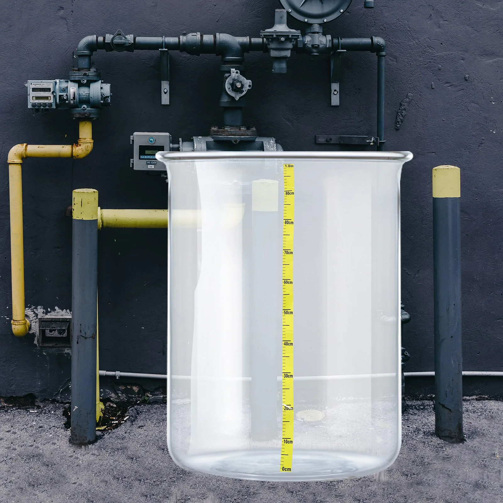 

Water Scale Sticker Self Adhesive Reflective Measuring Tool For Pool Pond Water Level Gauge Marking Depth File Folder Label