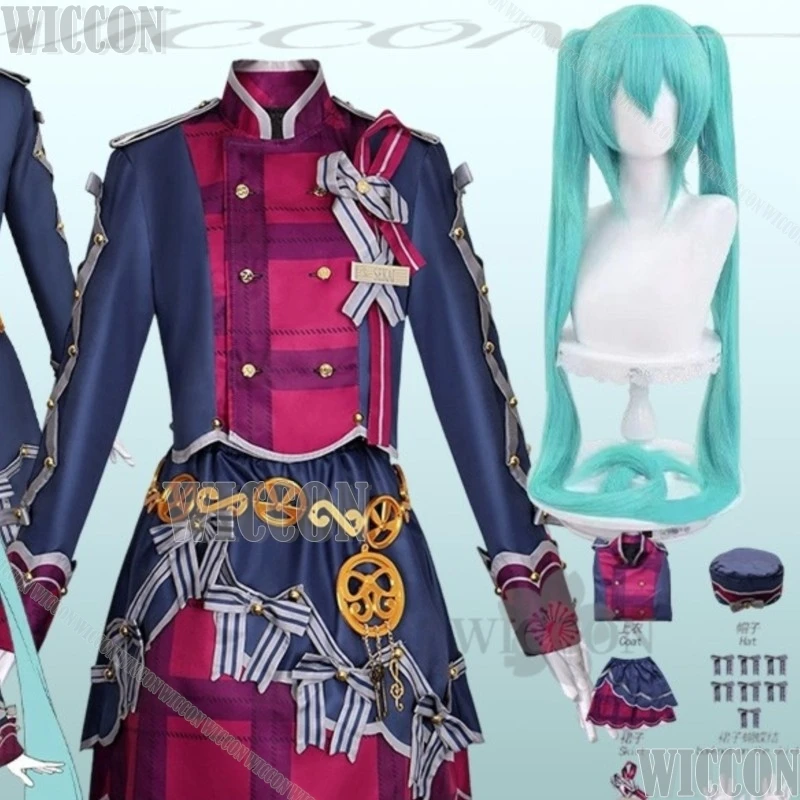 

Костюм для косплея Project Sekai 4.5th Anniversary Restrict Team Uniform: Милый готический наряд Мику, парик для Хэллоуина, вечеринок, фестивалей DK Comic Con