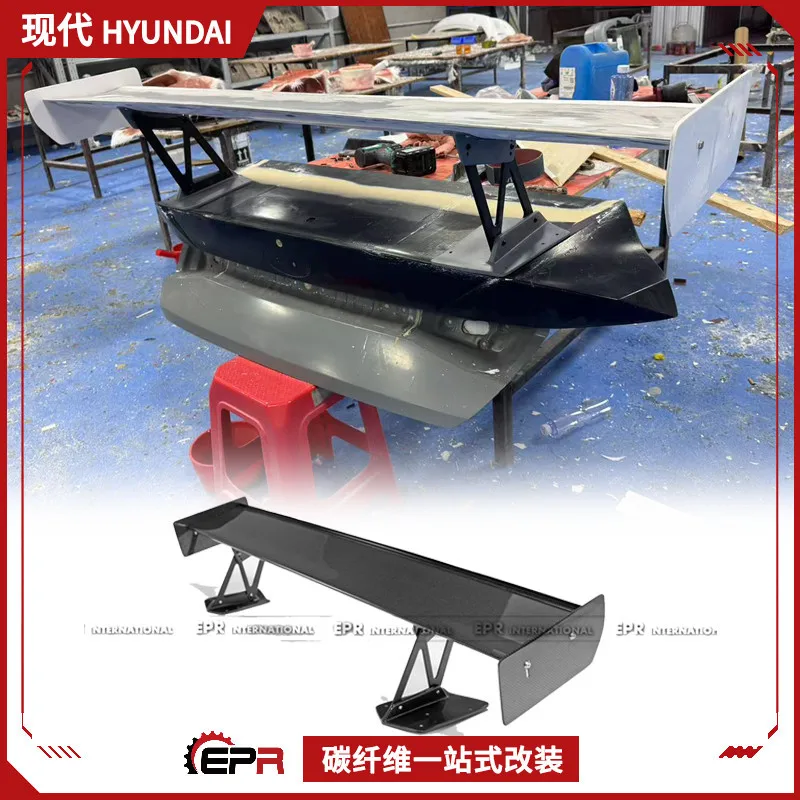 

For Elantra N Carbon Fiber EPA1 GT Rear Spoiler Replacement Fixed Air