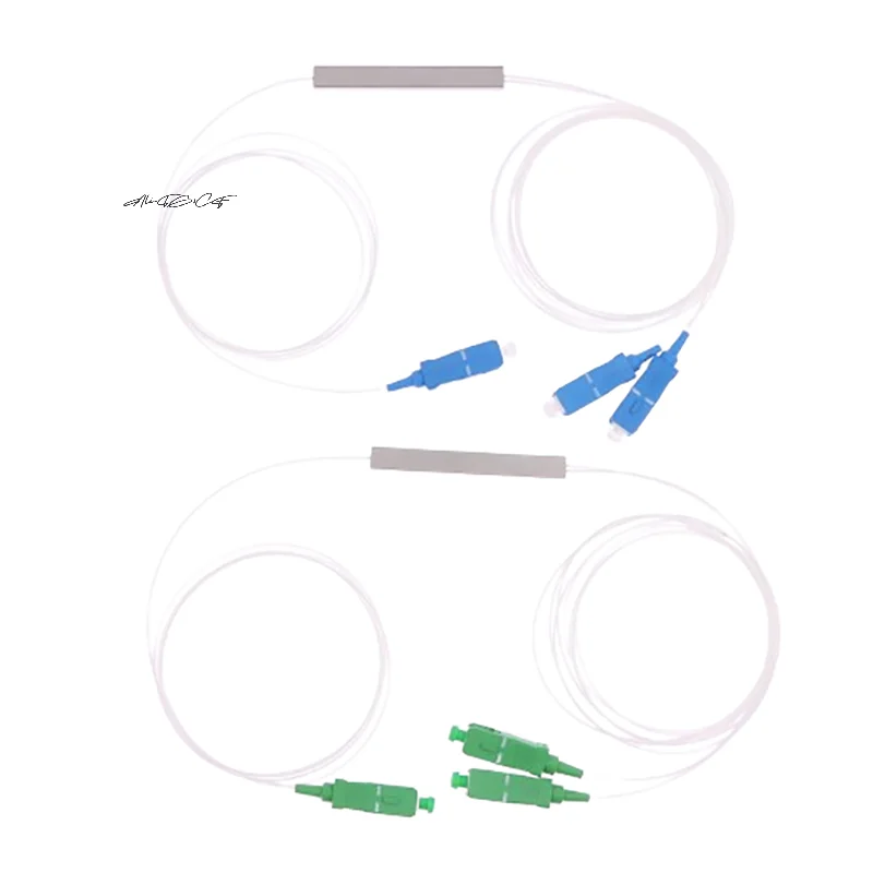 1x2 光ファイバー PLC スプリッター ミニ ブロックレス SC/APC SC/UPC コネクタ シングルモード FTTH SC APC/UPC スプリッター 光ネットワーク用
