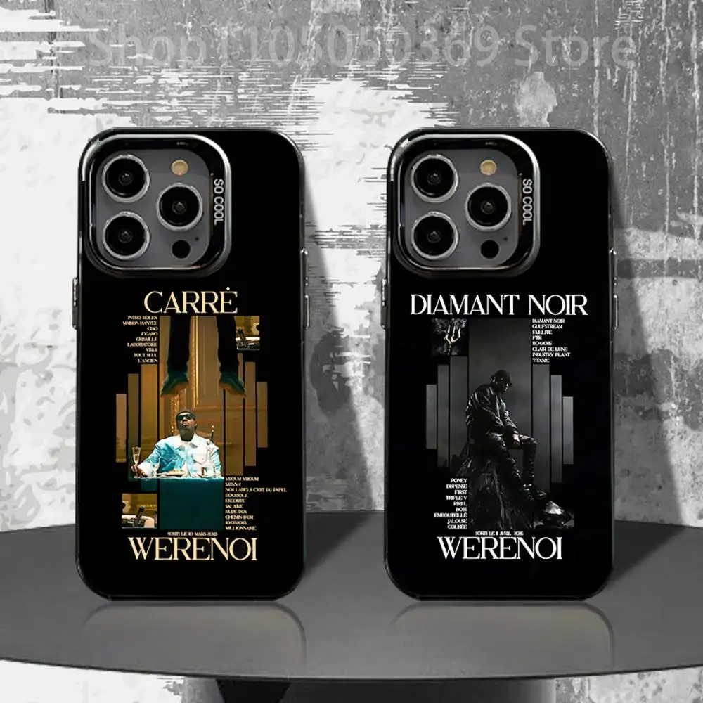 

Diamant Noir Phone Case For iPhone 16,15,14,13,12,11,Pro,XS,Max,Plus,Mini,SE4,E W-Werenoi Black Matte Shockproof Cover