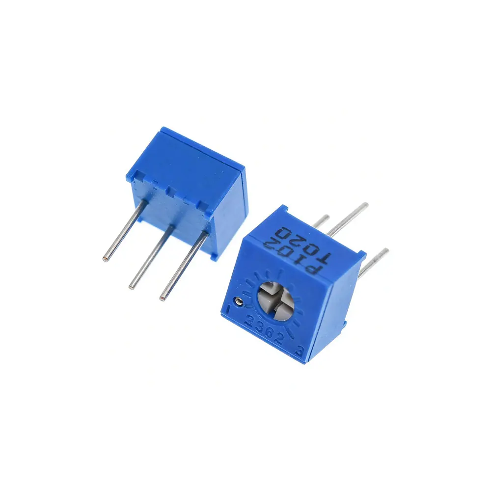10PCS 3362 potentiometer Kit High Precision 3362P Variable Resistor 100R -1M 200R 500R 1k 2k 5K 10K 20K 50K 100K 200k 500k