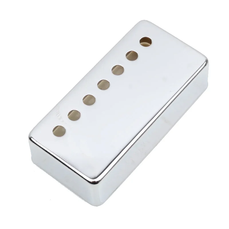 Cubierta Humbucker de pastilla de latón con 7 agujeros y 7 cuerdas, 80x39 mm, espaciado de polos, 58 mm, 62 mm, guitarra eléctrica LP, cromo, negro, dorado, 10 piezas