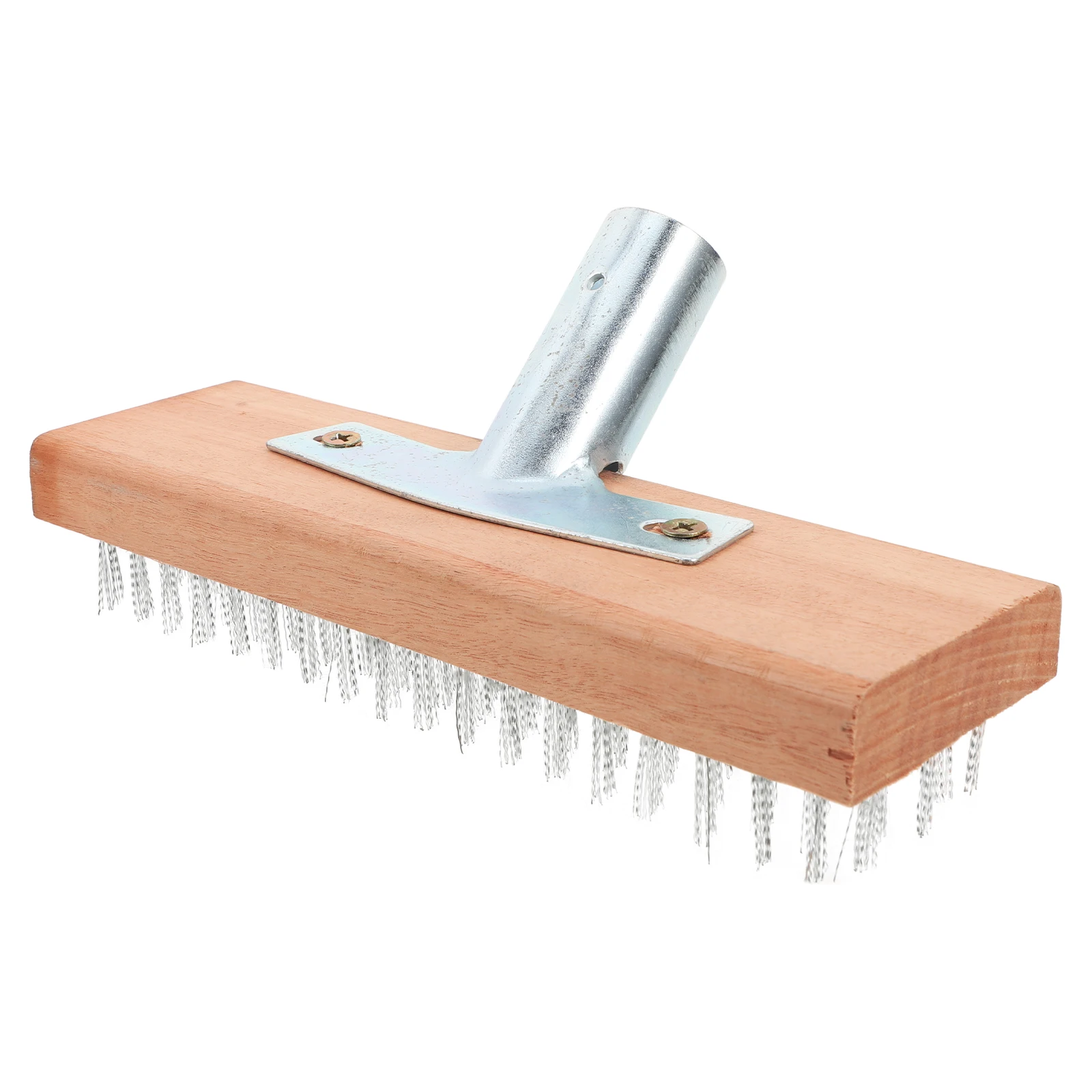

Stainless Steel Wire Heavy Duty Concrete Scrubber Floor Brush Durable Deck Broom Garden Lawn Road Cleaning Wire Brushes Steel