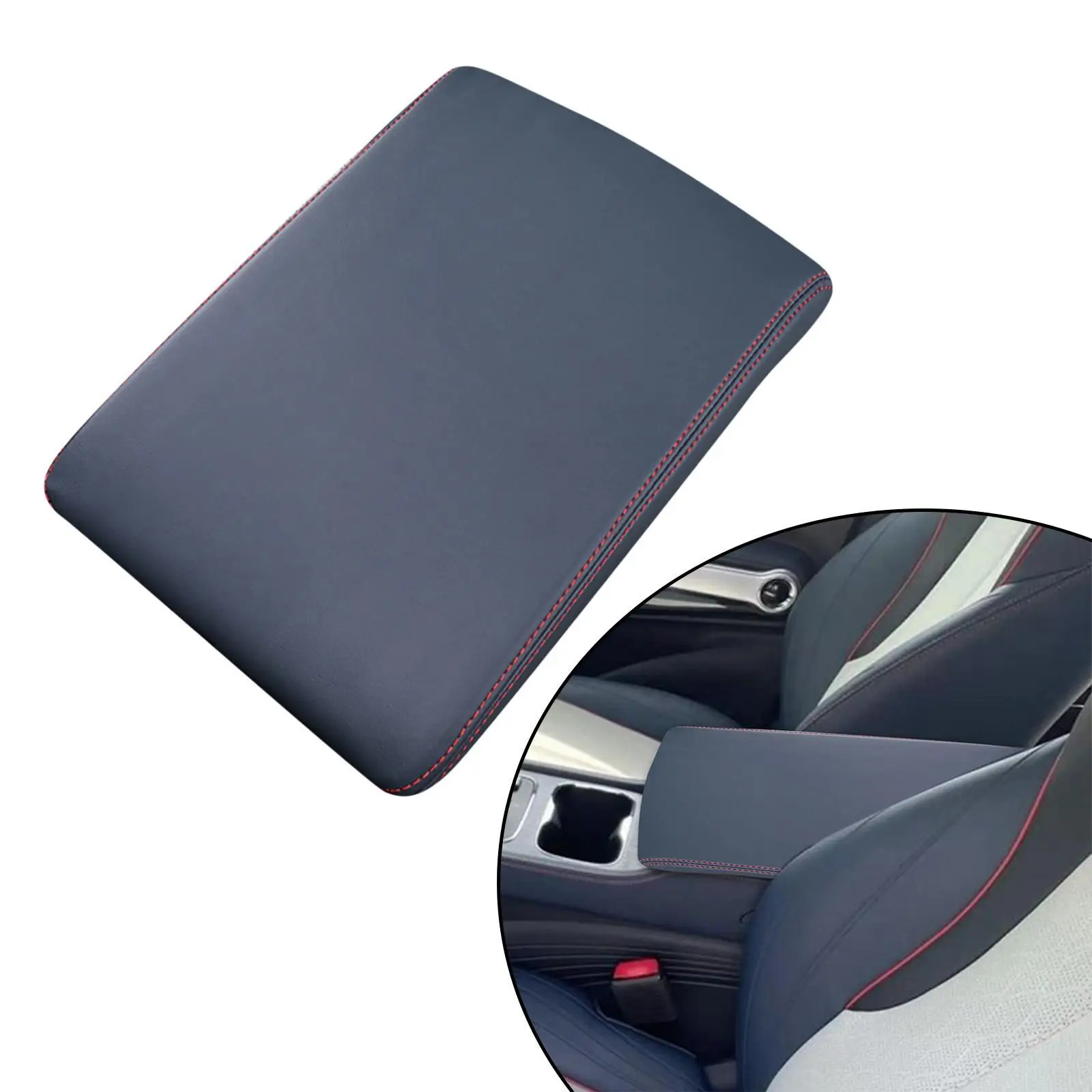 Copertura della scatola del bracciolo del pad della console centrale per Byd Atto 3 Yuan Plus 2022 Blu e bianco